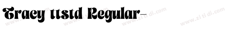 Tracy ttstd Regular字体转换